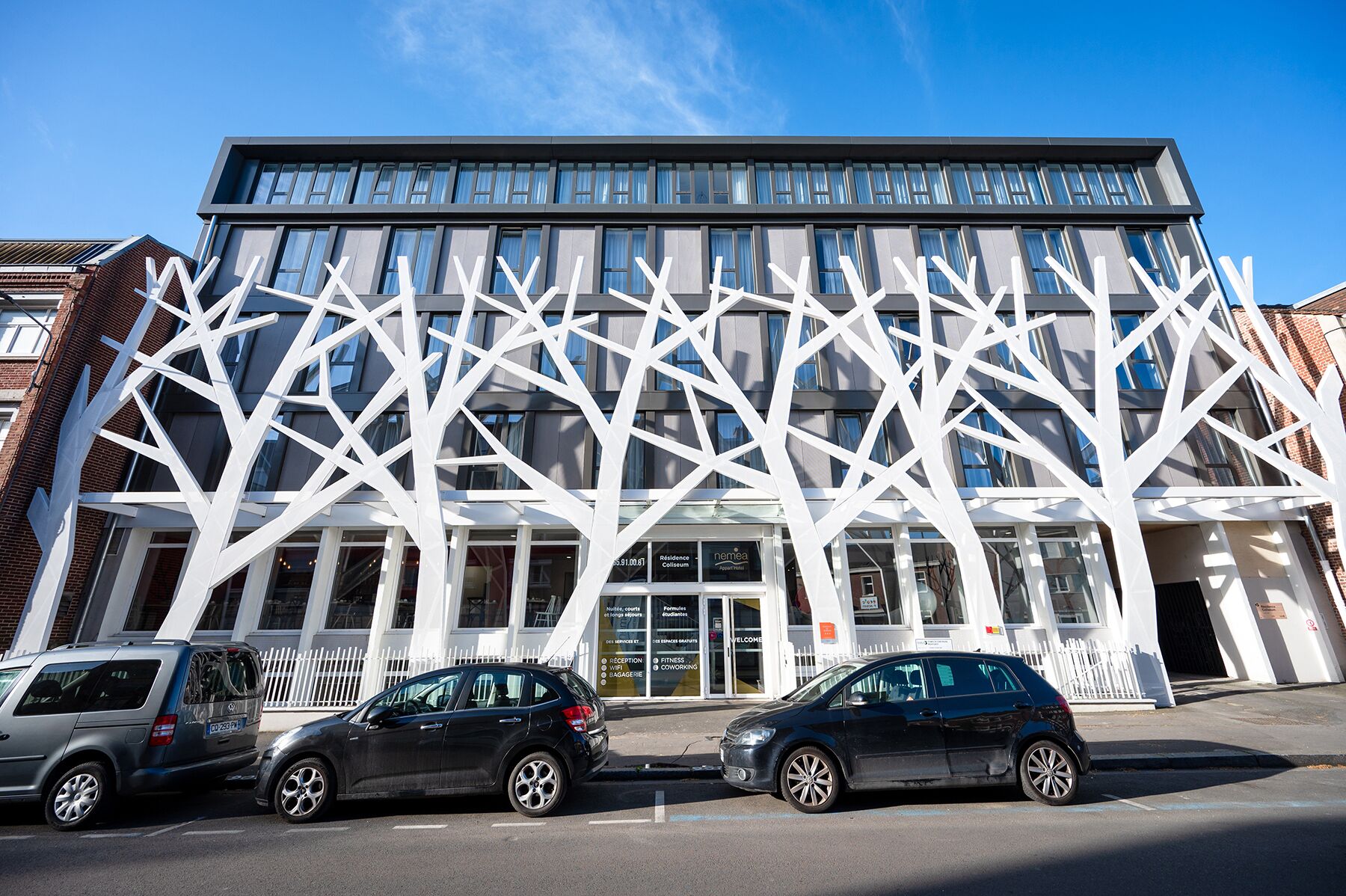 Voorkant van accommodatie