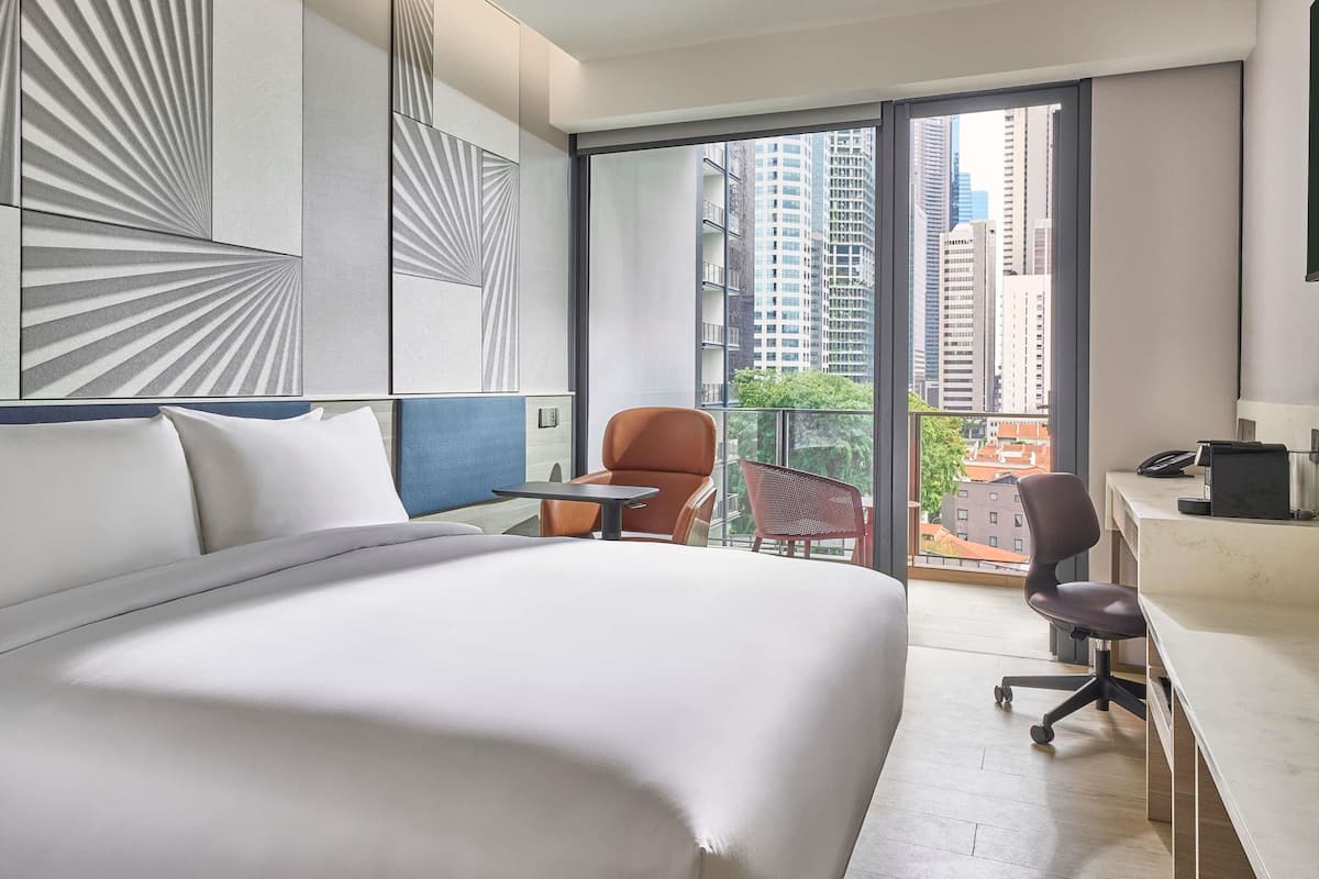 Privilege, Quarto, 1 cama Queen, sacada | Frigobar, escrivaninha, quartos à prova de som, Wi-Fi de cortesia
