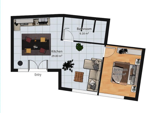 Deluxe-Apartment | Grundriss