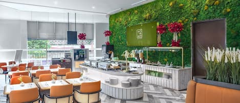 Daily buffet breakfast for a fee