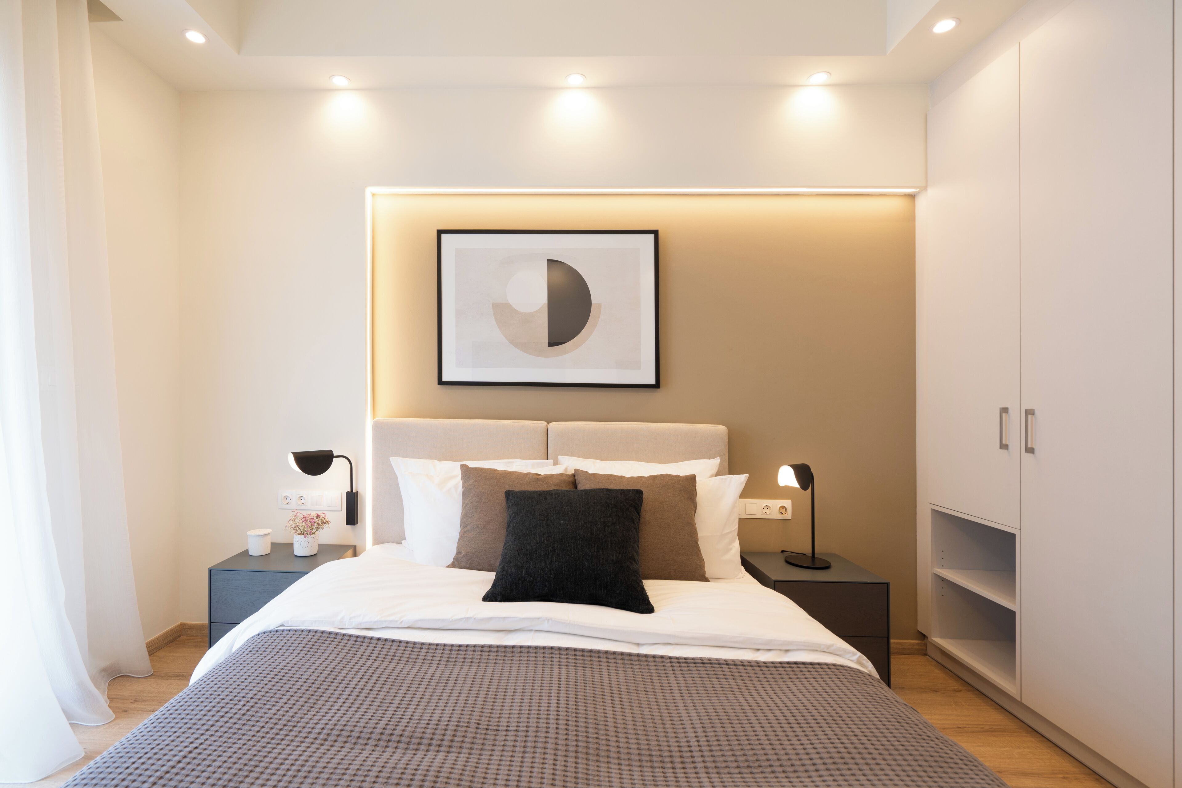 Apartamento urbano | 2 quartos, cofres nos quartos, individualmente decorados