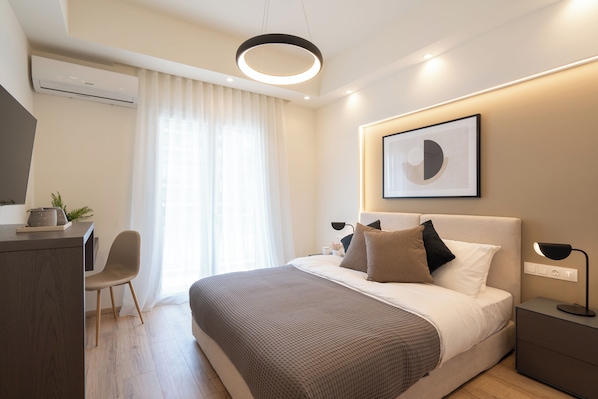 Appartement Ville | 2 chambres, coffres-forts dans les chambres, décoration personnalisée