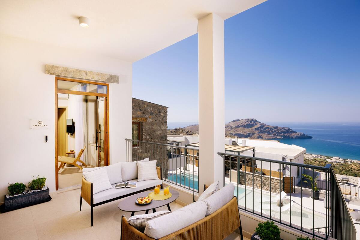 1 Bedroom Grand Sea View Suite, Thalori | 테라스/파티오