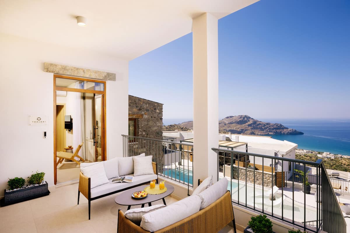 1 Bedroom Grand Sea View Suite, Thalori | Terras