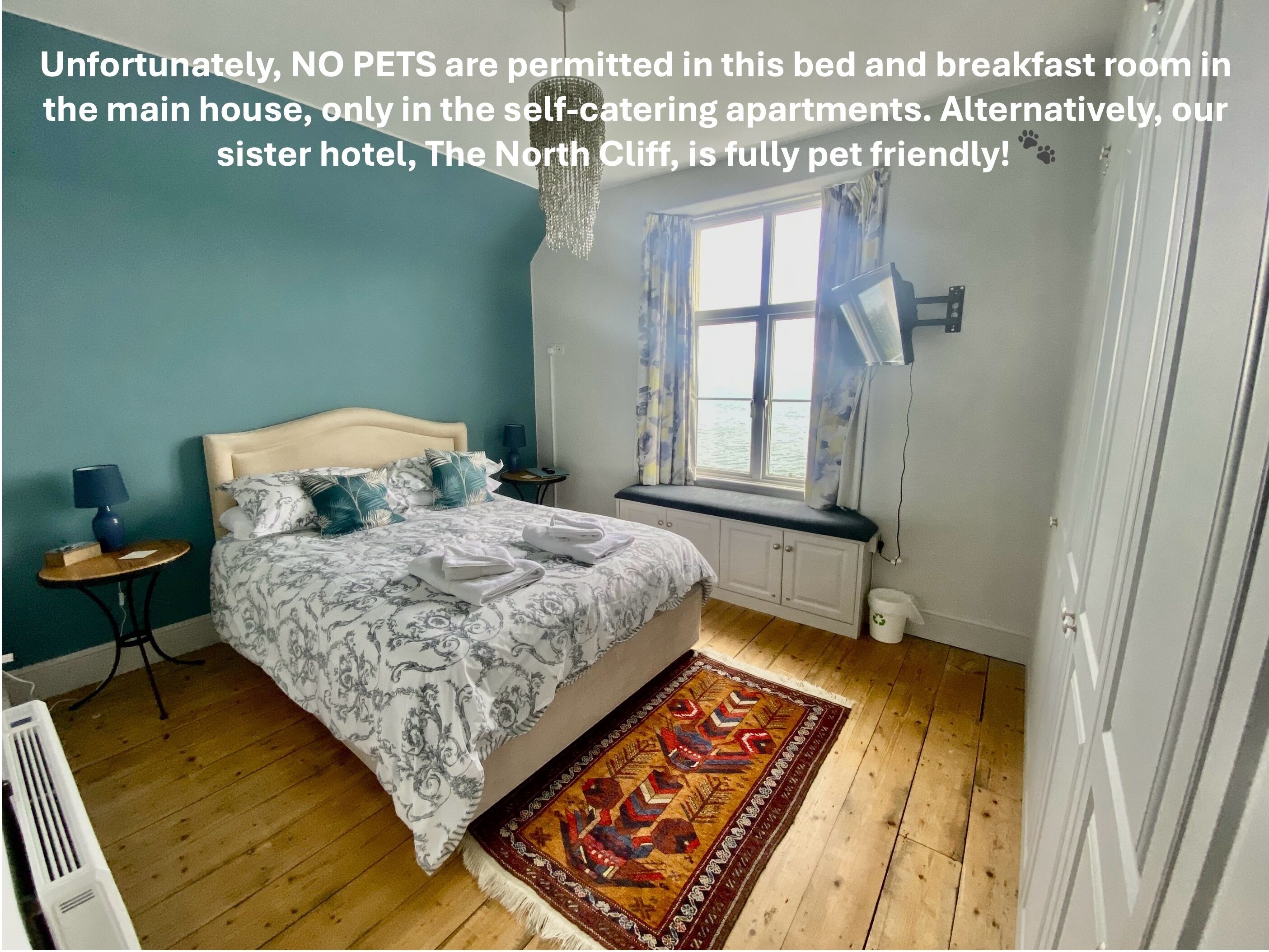 Superior Double Room, Ensuite, Sea View (Turquoise) | Individually decorated, individually furnished, free WiFi, bed sheets