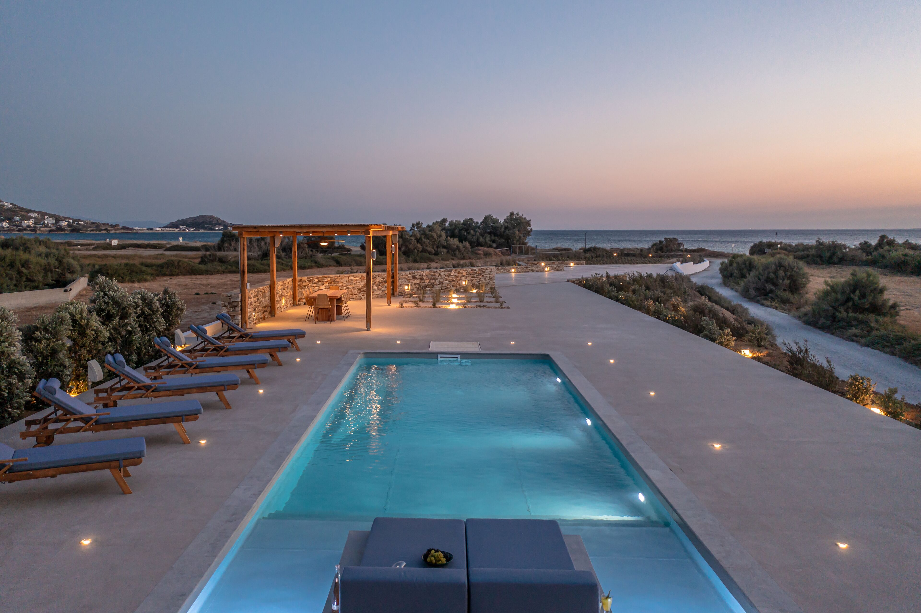 Een verwarmd zwembad