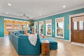 House, 3 Bedrooms | Living area | Smart TV - The Lazy Lobster 3 Bedroom Home by RedAwning (Port Bolivar)