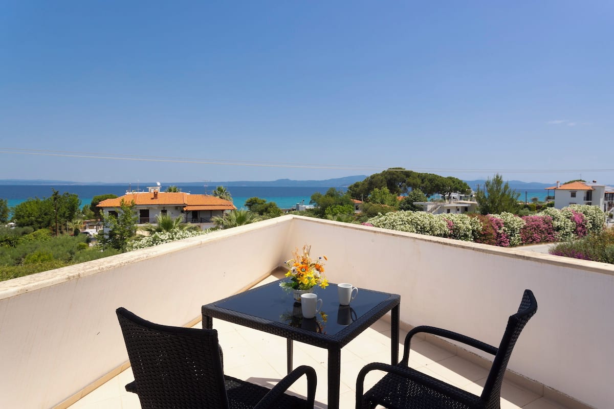 Double or Twin Room, Sea View | Terrace/patio