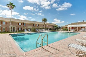 A heated pool - Welcome to Your Coastal Retreat in Indian Harbour Beach, FL! (Indian Harbour Beach)