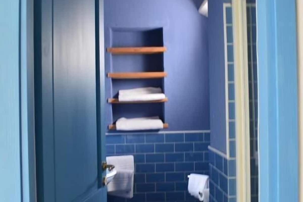 Habitación económica, 1 cama doble | Baño | Ducha, bidé y toallas