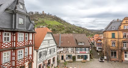 Ferienwohnung mit direkten Blick auf den historischen Markt in Heppenheim