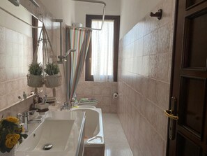 Hårtork, handdukar, tvål och toalettpapper