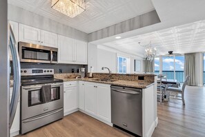 Fridge, microwave, oven, stovetop - 4BR Oceanfront • Amazing Views • Pools • North Myrtle (North Myrtle Beach)