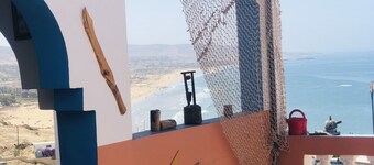 Beautiful comfortable Room with shiny terrace and ocean &mountains view 