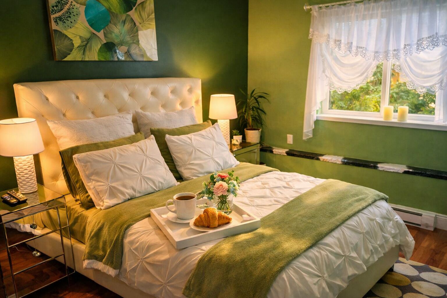 1 Schlafzimmer, Zimmersafe, Schreibtisch, Bügeleisen/Bügelbrett
