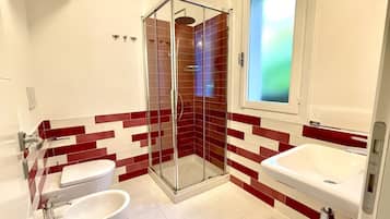 Family Apartment, Sea Facing | Bathroom | Shower, bidet, toilet paper