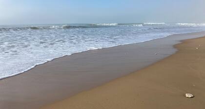 5 min de la plage, maison rénovée à neuf, avec un grand parc ombragé cloturé.