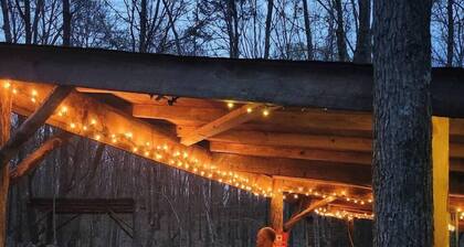 Cozy Homestead Living in a Treetent getaway
