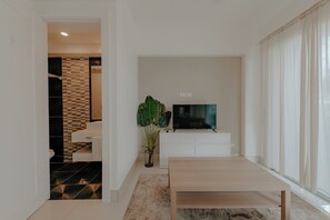 Departamento | Área de sala de estar | Smart TV de 32 pulgadas con canales digitales, televisión y Netflix 