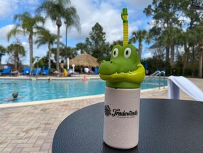Pool - Disney themed 3 bedroom ground floor condo, 8 miles to Disney and sleeps 8  (Davenport)