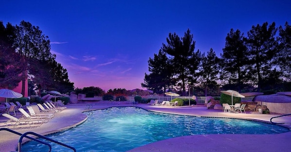 A heated pool