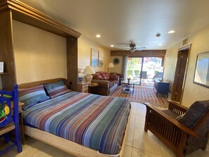 1 bedroom, desk, iron/ironing board, travel crib - CASA KOKOPELLI - Steps from heated pool. (Phoenix)