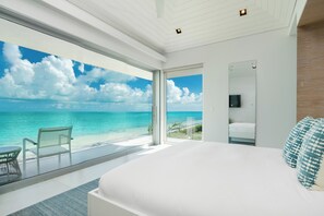 5 bedrooms, iron/ironing board, travel cot, free WiFi - Beachfront Villa w/ Private Pool & Concierge – Villa Eos (Long Bay Beach)