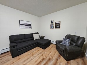 Living area - Alaska Summers Lodge Apartment-Near Mouth of Kasilof River (Cohoe)