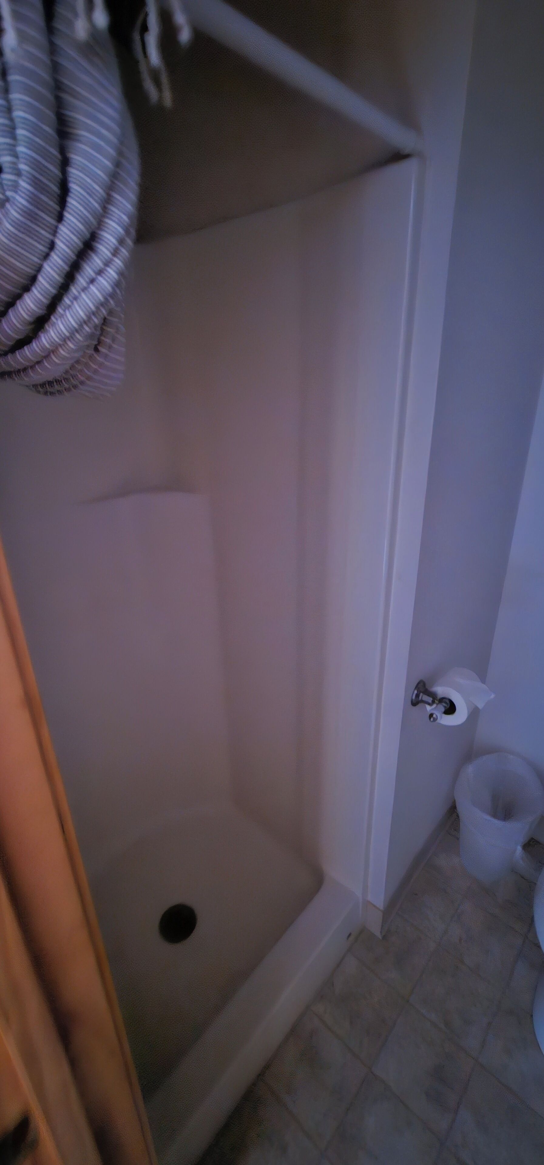 Bathtub, hair dryer, towels