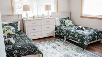 5 sovrum och strykjärn/strykbräda