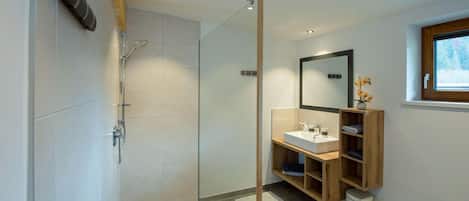 Shower, hair dryer