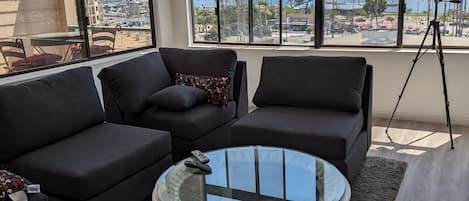 Smart TV, fireplace, printers