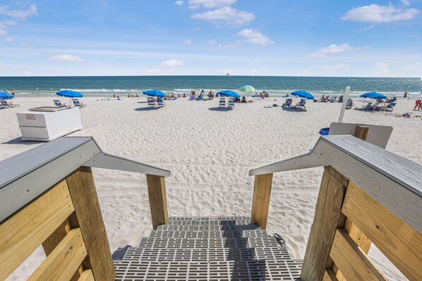 On the beach