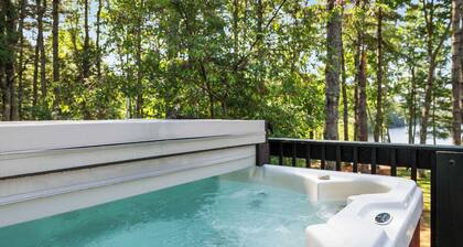 Sunset Chalet Lakefront Hot Tub Game Room