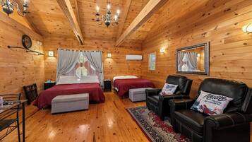 1 bedroom, iron/ironing board, travel crib, WiFi (free)