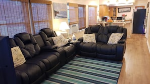 Smart TV, DVD player, books
