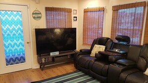 Smart TV, DVD player, books