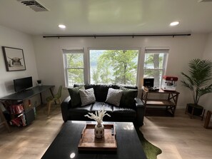 Smart TV, fireplace, computer monitors, printers