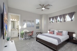 5 habitaciones, tabla de planchar con plancha, wifi y ropa de cama