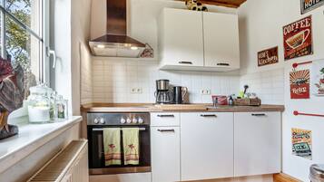 Fridge, oven, stovetop, dishwasher