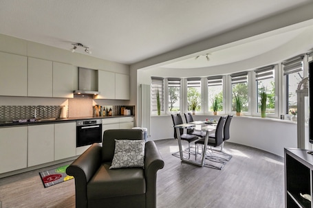 Interior. Apartment 'Föhr' with Shared Garden and Wi-Fi