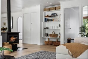 Fireplace, table tennis