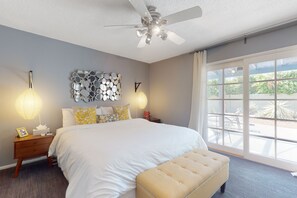 3 bedrooms, iron/ironing board, internet, bed sheets