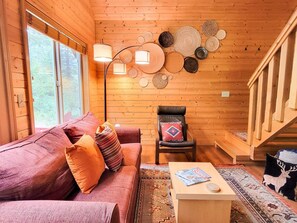 TV, fireplace, DVD player