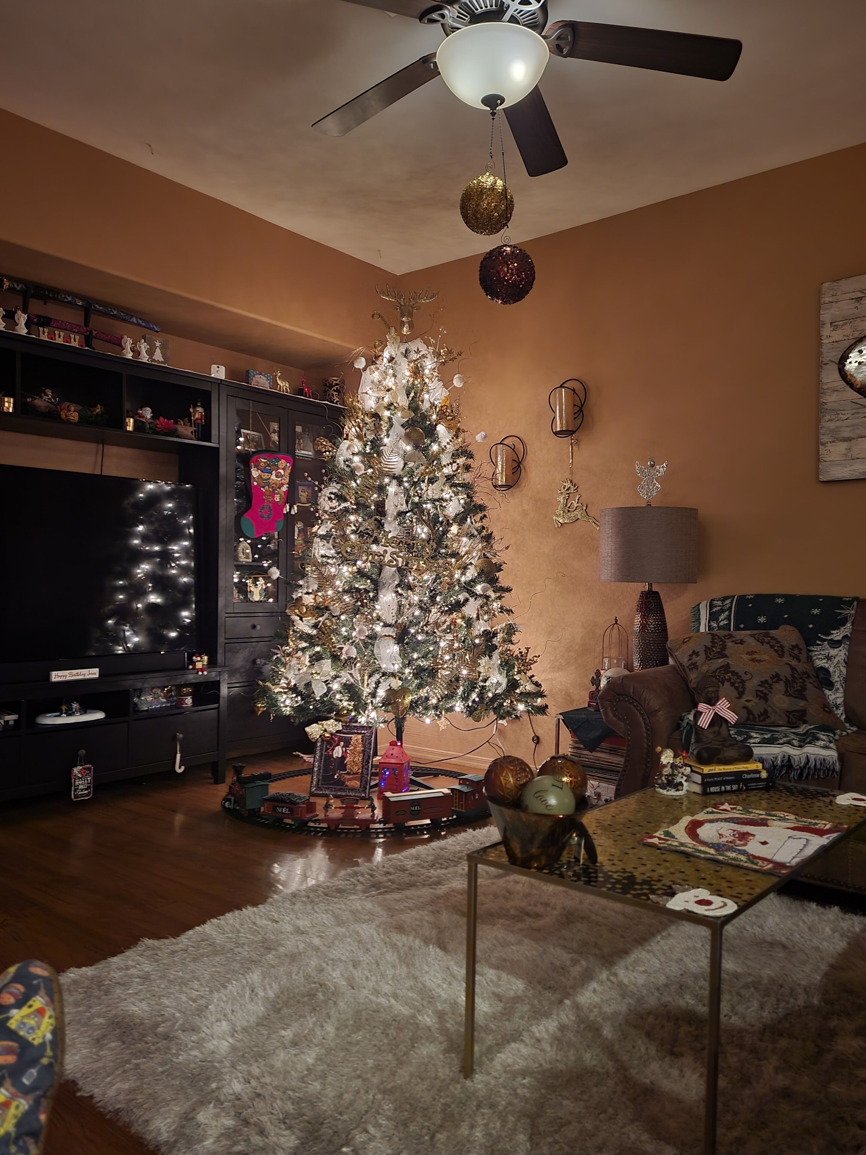3 bdrm family home fully decorated Winter Wonderland for Christmas 23