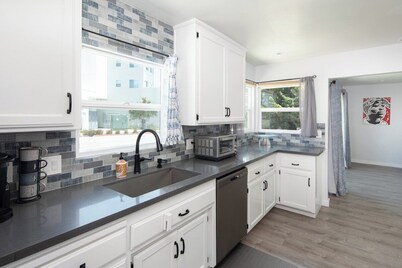 Stylish Retreat | Patio, Grill, Sleeps 7 w/ Game Room