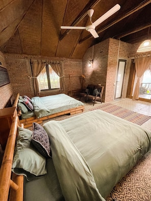 Premium Suite, Multiple Beds, Balcony, Garden View | Premium bedding, individually furnished, desk, free WiFi - Pù Luông Ecocharm (Ba Thuoc)