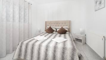 Apartamento luxo | 1 quarto, roupas de cama premium