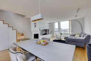 Dining - Luxury Penthouse with Terrace & Views - Le Marais (Paris)