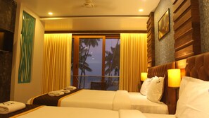 Family Room, 1 Bedroom, Sea View | 1 bedroom, memory-foam beds, individually decorated